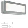 Sovil TREND Segnapasso 5W LED 4000K- Colore alluminio Sovil 99121/72