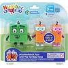 Learning Resources Numberblocks Quattro e i Terribili Due, Giocattoli da collezione ufficiali, Include i Numberblocks Quattro e i 2 Terribili Due, Con braccia modellabili per un gioco realistico