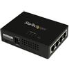 StarTech.com StarTech.com Adattatore Iniettore midspan a 4 porte Gigabit Power over Ethernet (PoE) Montaggio a parete 30,8W - 802.3at/af - Power injector - 100-240 V c.a. V - 120 Watt - connettori di uscita 4 - nero - per P/N: POEEXT1GAT, POEEXT2GAT, …