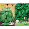Germisem Biologico Genovese Semi di Basilico 2 g & Gigante D'Italia Semi di Prezzemolo 10 g