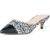 The Drop Paulina Pointed Toe Two-tone Mule da Donna, Praline Trapuntato, 41