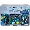 Kreul 49644 - Set di Pietre preziose Magic Ocean, 1000 Pietre in 4 Colori, di Varie Forme e Dimensioni, per la Progettazione di Accessori di Moda e Decorazioni per la casa