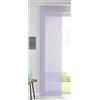 Gardinenbox Set di 1 tenda scorrevole in voile completo di barra di peso, 100% poliestere, colore: lilla H 245 x 60 cm