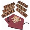 LOGOPLAY Ramino, Okey, Gioco da Tavolo, Gioco di Piazzamento Con 162 Pezzi e 6 Supporti In Un Sacchetto Di Stoffa (Multicolore)(6 Giocatori)