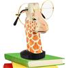 EMAGEREN Portaocchiali Legno a Forma di Giraffa Supporto per Occhiali da Sole Porta Occhiali in Legno Supporto per Esposizione Occhiali Decorativo per Casa, Scrivania dell'Ufficio, 10 * 12.5 cm