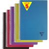 Clairefontaine 329146C collezione Linicolor intensi confezione da 5 quaderni a Spirale - A4 21x29, 7 cm -180 pagine a righe con margini - Carta Bianca 90g - copertina in polipropilene - colori casuali