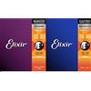 Elixir Corde Per Chitarra Acustica Bronzo 80/20 Strings Con Rivestimento Nanoweb, Light (.012-.053) & Corde Per Chitarra Elettrica Strings Con Rivestimento Nanoweb, Light (.010-.046)