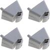 eMagTech 4 pz parasole gancio clip 1438336 visiera parasole clip gancio staffa auto interno visiera rivetto grigio compatibile con Carlton Astra F Vivaro A Corsa B Cavalier MK 3
