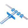 TOPWAY Guida per Foratura, Hardware Jig Localizzatore di punzoni per Legno, Dima di Posizionamento Strumento di Misurazione, per Cassetti Armadietti Maniglie delle Porte