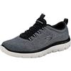 Skechers Uomo Summits Louvin Scarpe da ginnastica, Navy Mesh/Pu/Trim, 42 EU