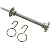 Gardinia Gancio per Tende, 10 cm, Metallo, Effetto Acciaio Inox