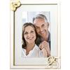 DRW Portafoto 25° Anniversario Matrimonio Metallo Oro 20 cm