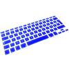 System-S - Protezione tastiera in silicone AZERTY francese per MacBook Pro 13 15 17 iMac MacBook Air 13 in blu