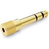 deleyCON Adattatore Jack [1 Pezzo] da 6,35mm a 3,5mm - Accoppiamento Audio Stereo Adattatore Jack - Per Cuffie Chitarra Ricevitore HiFi Amplificatore Home Cinema Mixer Tastiera TRS