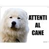 Lovelytiles MAREMMANO attenti al cane mod 1 TARGA cartello IN METALLO (20X30)