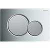 GEBERIT - SIGMA01 PLACCA DOPPIO PULSANTE CROMATO / CROMOSATINATO 115.770.KA.5