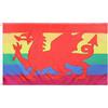 AZ FLAG Bandiera Galles Arcobaleno 150x90cm - Bandiera Gallese Gay 90 x 150 cm