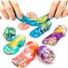 RosyFate Slime Fluffy, RosyFate 6 PCs Kit Slime a Forma di Uovo, Slime Enfant Kit, Uovo Giocattolo Kinder, Giocattoli Pasquali, Stress Relief Toy Suit per Adulti e Bambini