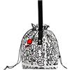 Xzeemo Borsa Porta Pranzo, Sacchetto Porta Pranzo, Pranzo al Sacco in Tessuto, Borse Porta Alimenti Pieghevole, Borsa Pranzo con Coulisse per Donna Uomo Bambini Ragazzo Lavoro Scuola Campeggio (B)