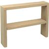 Declea Alzatina Mensola in legno, Espositore a 2 piani per Barattoli e Contenitori, Arredo Cucina Decorazione e Organizzatore da Cucina Realizzato a mano, Home Decor