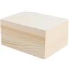 INNSPIRO Cassa in legno di pino massiccio e impiallacciatura rettangolare 14x9,5x7cm, 2