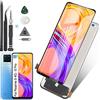 RongZy Schermo LCD per Realme 8 PRO RMX3081 / Realme 8 4G RMX3085 Sostituzione Display Digitizer Assembly Vetro di Ricambio Touch Screen con Strumenti(6.4,Nero)