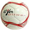 GYM POWER PALLONE CALCIO IN CUOIO GYM POWER MISURA N°5 BIANCO-ROSSO Official Size and Weight