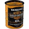 Nostalgic-Art Salvadanai retrò a forma fusto olio, Harley-Davidson - Genuine Oil - Idea regalo per amanti di moto, Salvadanaio, Scatola dei soldi lamiera, 600 ml