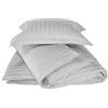 De Witte Lietaer Zygo-Parure Copripiumino Matrimoniale con 2 federe per cuscino, con Volant, in cotone pettinato, colore: azzurro, 240 x 220 cm