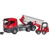 BRUDER Man Tgs Camion Container Ribaltabile Con Schaeffer Giocattolo Bruder 03767