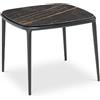 Midj Tavolino Lea Coffee Table in metallo e legno o ceramica di Midj