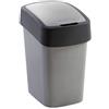 CURVER Cestino FLIP BIN 9L argento/antracite