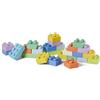 Infantino Costruzioni Morbide Per Bambini, Mattoncini Colorati E Morbidi Facili Da Afferrare Per Neonati E Bambini Senza BPA, Set Da 25 Pezzi