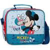 Disney Trousse da toilette adattabile Disney Mickey Road Trip con tracolla blu 23x20x9 cm Poliestere