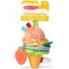 Melissa & Doug- Ice Cream Take-Along Pull Toy Doug Giocattolo Gelato Portatile, Colore Mulricolore, 14.85 x 5.0 x 3.25, 30750