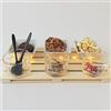 EDCO Set di 10 antipasti con vassoio in legno, bicchieri in vetro, ciotole in ceramica e cucchiaio, piatti da portata