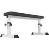 GORILLA SPORTS® Panca Pesi - Piatta, Multifunzionale, Regolabile in 4 Altezze, in Acciaio, Carico Max. 200 kg, Cuscino Imbottito - Panca Palestra Casa, Sollevamento, Allenamento, Piana, Weight Bench
