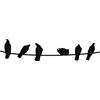 Covo Birds on Wire attaccapanni