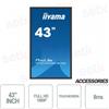 IIYAMA TF4339MSC-B1AG - Monitor Touchscreen 43 Pollici Full HD Altoparlanti - 8Ms 60Hz
