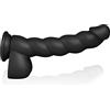 BuyAndFeelGood RULER XXL 25,0 cm, XL 22,0 cm o L 20,0 cm, grande silicone DILDO con diametro di 5,0 cm, 4,5 cm o 4,0 cm, giocattolo sessuale con forte ventosa per donne e uomini