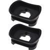 ECSiNG 2 Pezzi DK-29 Oculare Per Fotocamera Oculare Di Ricambio In Silicone Protezione Per Mirino Della Fotocamera Compatibile Con Nikon Z5 Z6 Z6II Z7 Z7II Nero