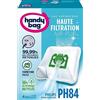 Handy Bag Pratica borsa PH84-Sacchetti per aspirapolvere in microfibra anti-allergico filtro motore per Philips Vision-Oslo