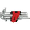 KS Tools 151.4820 Serie chiavi maschio Torx piegate con foro, lunga, 10 pz, TB8-TB50