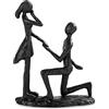 Sziqiqi Regalo Anniversario Matrimonio per il 6°: Statuetta Anniversario Matrimonio per Lei Lui Coppia Moglie Marito - Regalo per Fidanzamento Natale San Valentino - Statua Decorativa da Interno