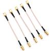 DollaTek 5PCS SMA RG178 Cavo coassiale Connettore Prolunga Antenna WiFi Kit SMA Cavo di prolunga FPV a Perdita ridotta - SMA Maschio a SMA Femmina 10cm