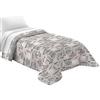 Tata Home Trapuntino Copriletto Cameretta Ragazzi Trapuntato Primaverile Estivo 100 gr/mq Quilt Leggero Letto Una Piazza e Mezza 210x260 cm Fantasy Città Made in Italy MOD. City Grigio