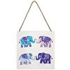 Cat Coquillette elefanti in legno Block, multicolore, 20 x 20 cm