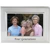 Lawrence Frames Sentiments Collection, Cornice portafoto in metallo spazzolato, 4 x 6 generazioni, colore: argento