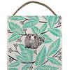 Cat Coquillette Happy Bradipo blocco di legno, multicolore, 20 x 20 cm