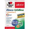 Doppelherz Zinco + Istidina + Vitamina C Longlife - 30 compresse - Integratore per la Pelle e la funzione del Sistema Immunitario -rilascio prolungato - Doppelherz